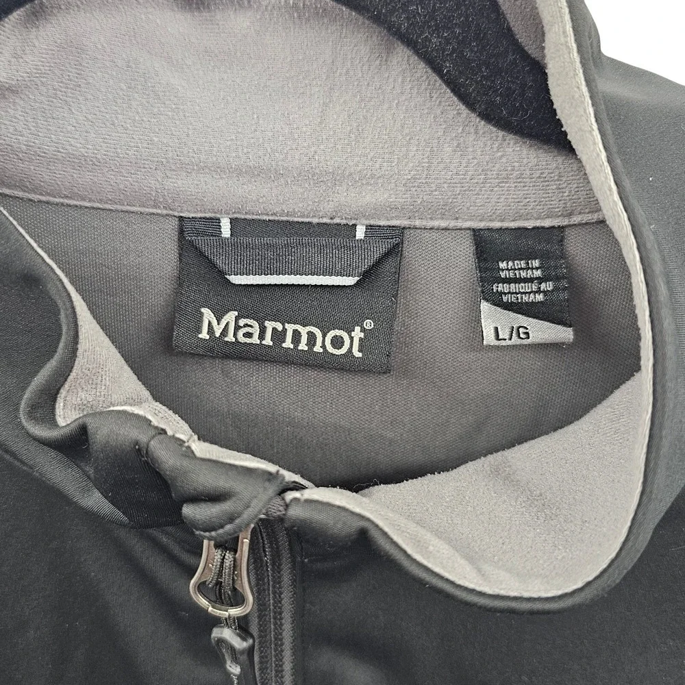 Marmot Softshell Mens Large Black Jacket Hiking Rain Camping Gorpcore Outdoors‎